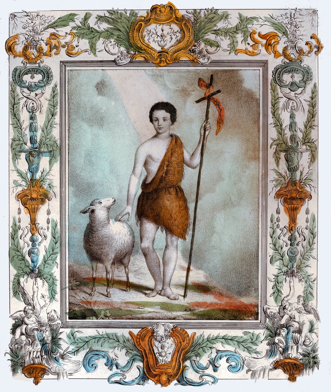 Saint John the Baptist, circa 1880 (rytina) od . .