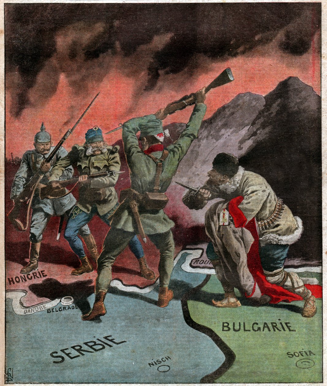 Srbsko během první světové války. Srbsko během první světové války. od Ferdinand Georg Waldmuller