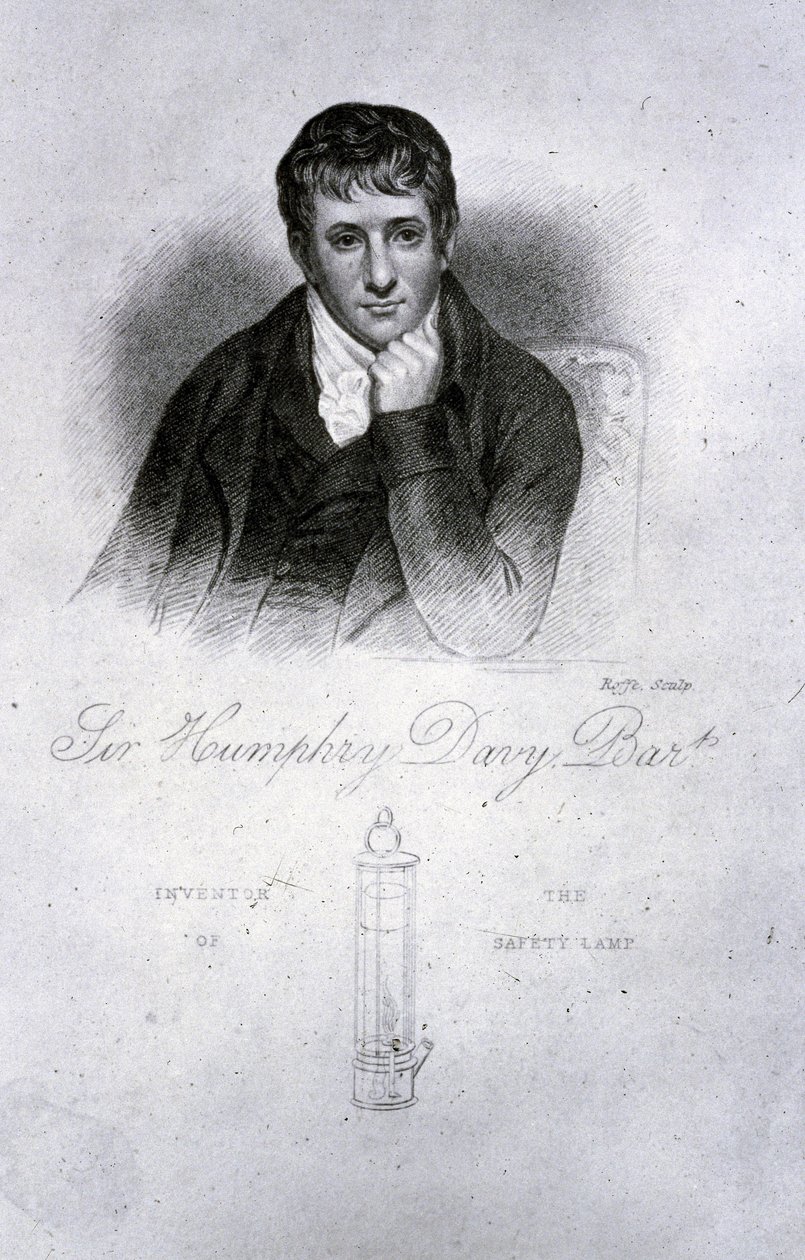 Sir Humphry Davy, chemik od Frederick (attr. to) Barnard