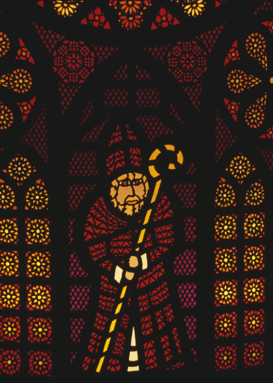 St Nicholas, vitráže v kostele Kusnacht, Kanton Zurich, Švýcarsko od William Walcutt