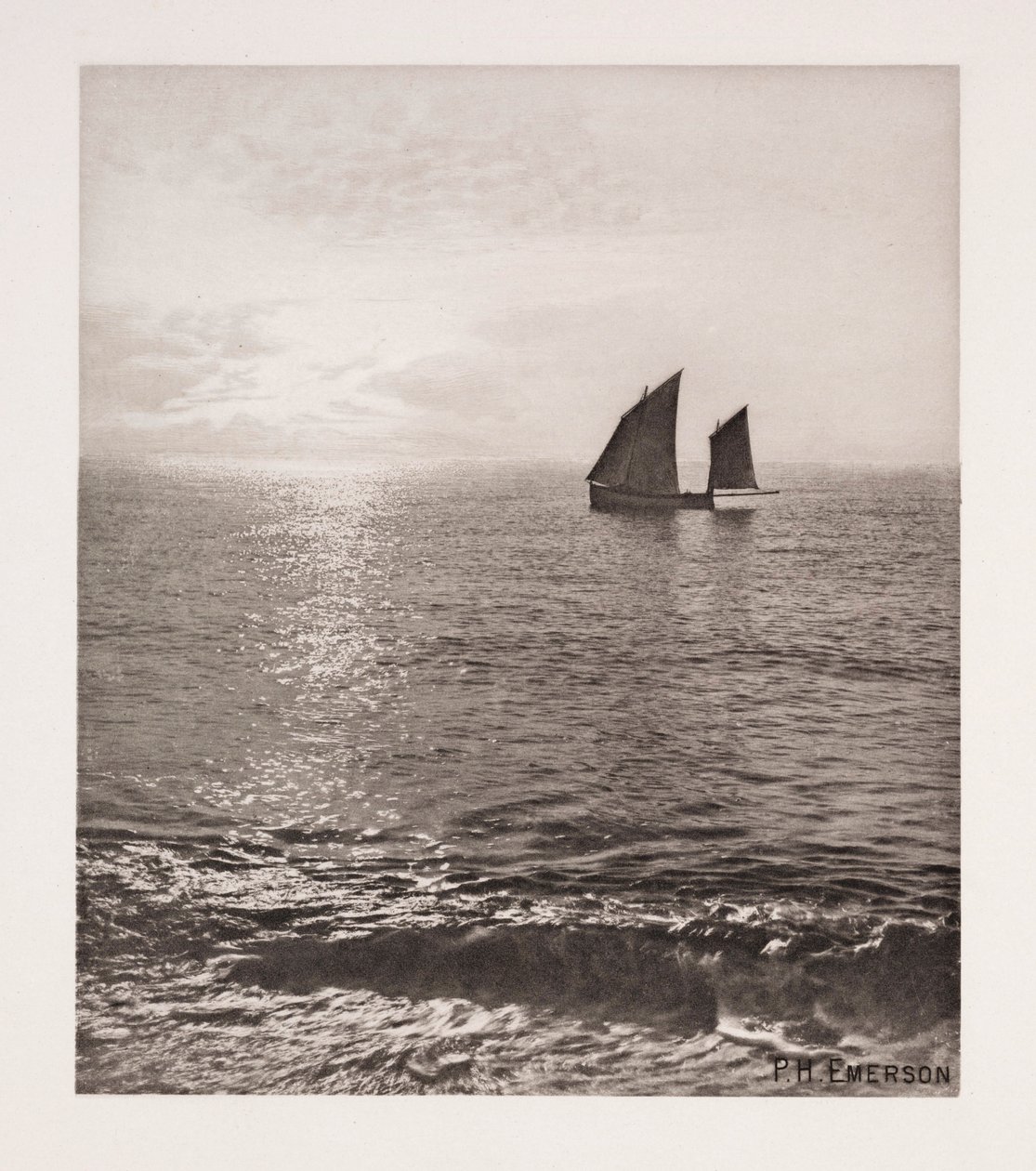 „Sunrise at Sea“ (liver de soleil en mer) od Frederick (attr. to) Barnard