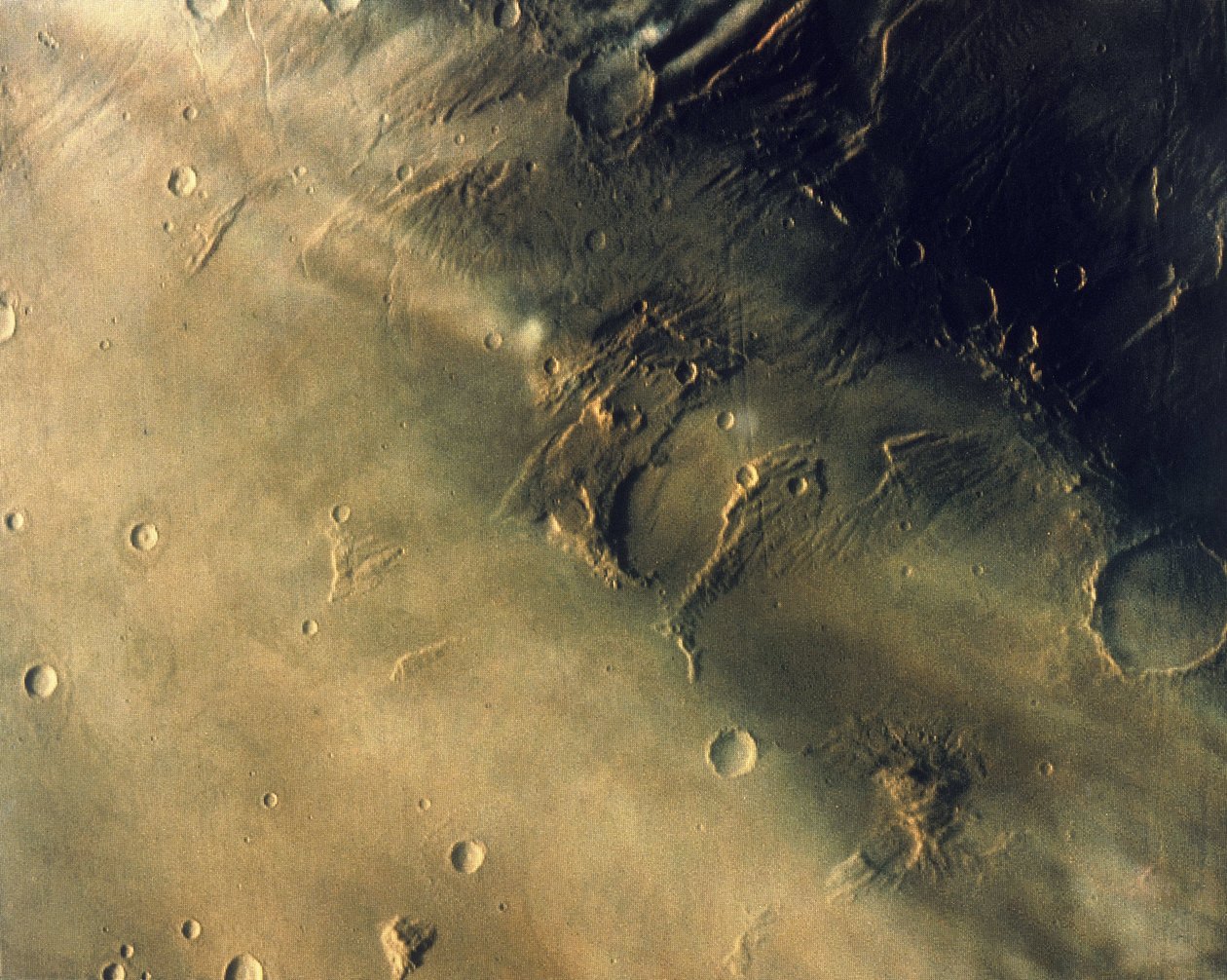 Povrch planety Mars od Frederick (attr. to) Barnard