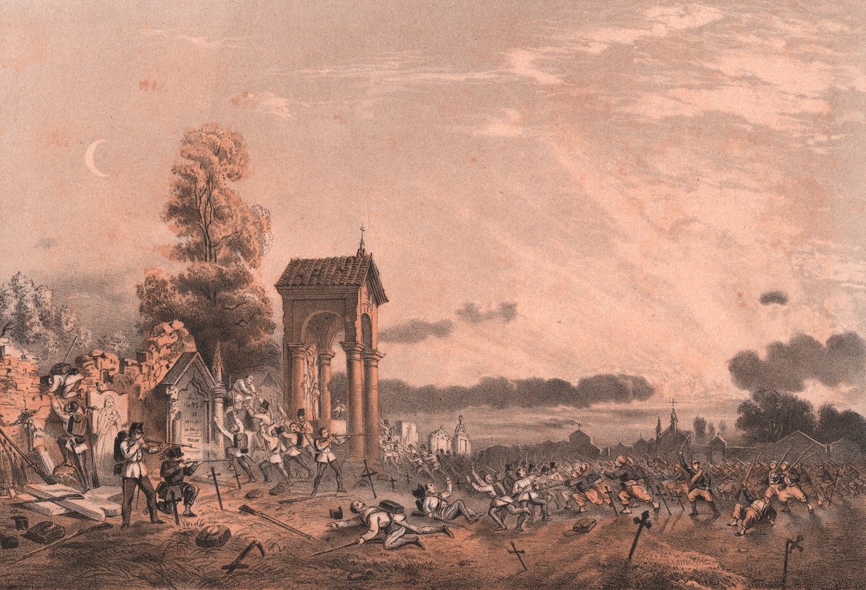 Obsazení purpurového hřbitova, Lombardie od William Walcutt