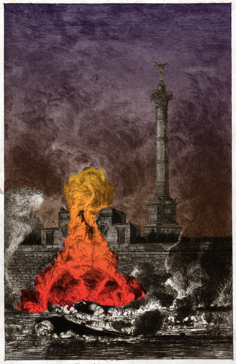 Pařížská komuna. cca 1880 (rytina) od . .