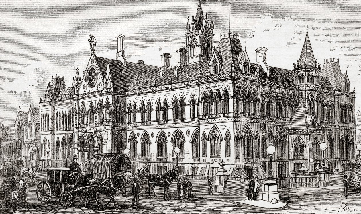 Manchester Assize Courts, Manchester, Anglie od . .