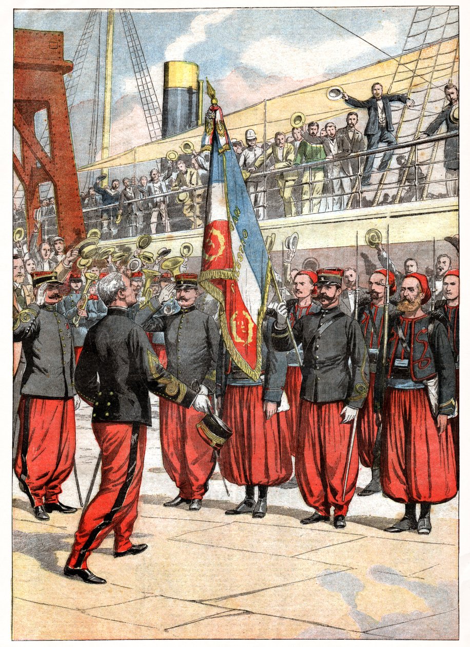 Třetí pluk Zouaves v Marseille od . .