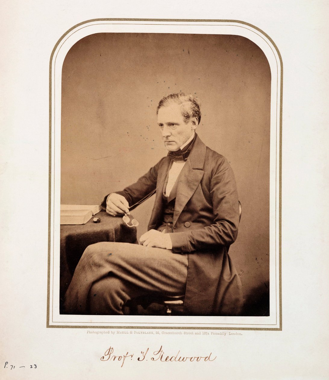 Theophilus Redwood, velšský chemik od Ferdinand Georg Waldmuller