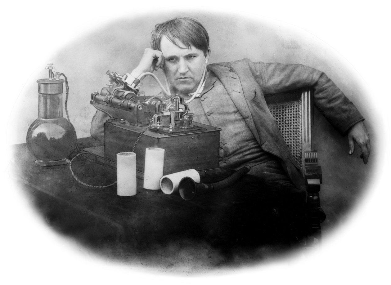 Thomas Edison, americký vynálezce od Frederick (attr. to) Barnard