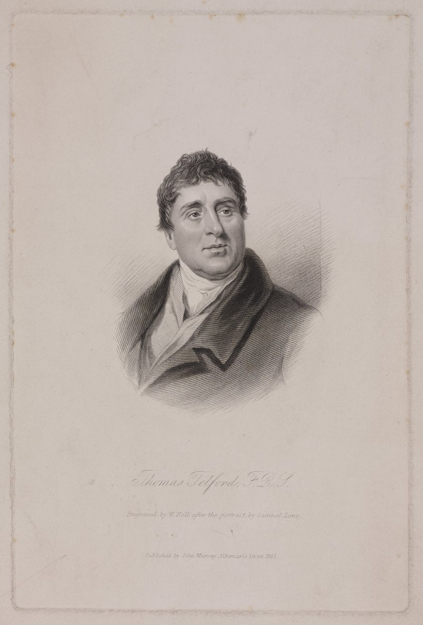 Thomas Telford FRS , skotský stavební inženýr, c 1810 od Frederick (attr. to) Barnard