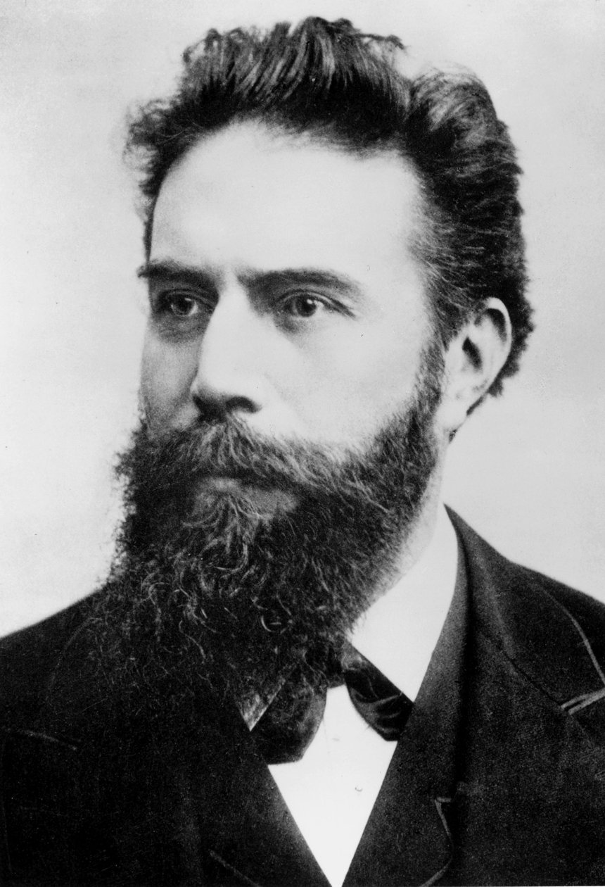 Wilhelm Conrad Roentgen, německý fyzik, c 1890 od Ferdinand Georg Waldmuller