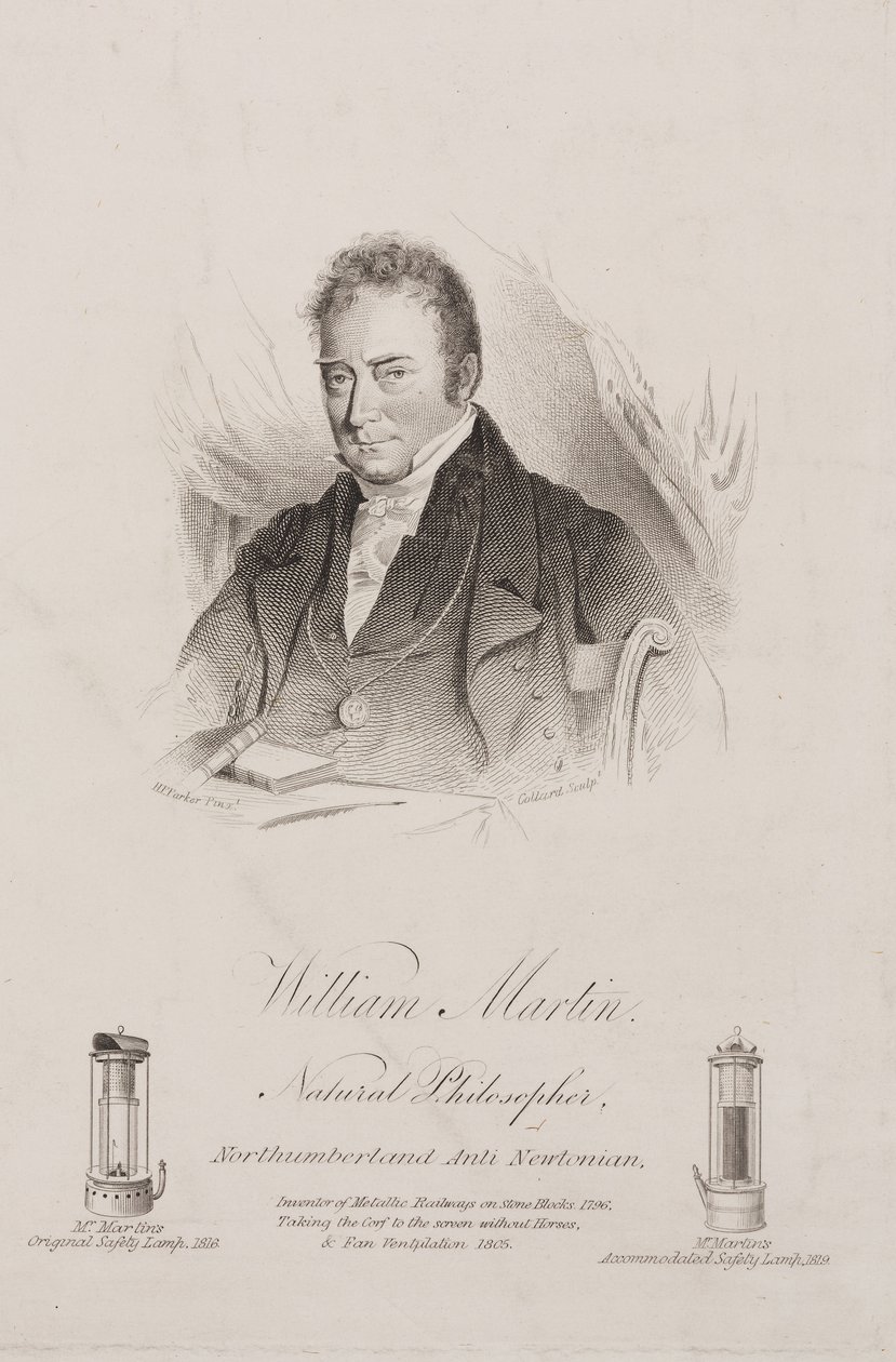 William Martin, anglický básník a fyzik, c 1820 od Frederick (attr. to) Barnard