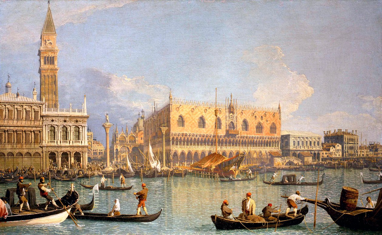 Pohled na Dóžecí palác od Canaletto