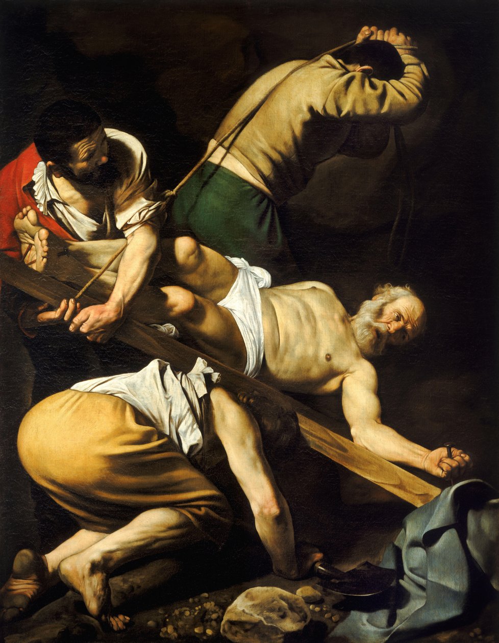 Ukřižování svatého Petra od Michelangelo Merisi da  Caravaggio