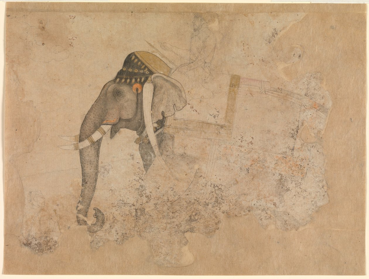 Hashim. Slon a jezdec. ca. 1640 Metropolitan Museum of Art, New York od Hashim