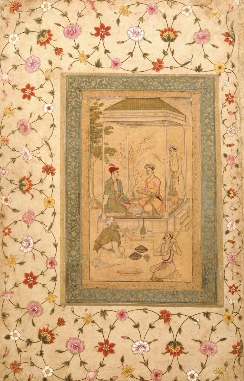 Akbarovi synové Sultan Daniyal a Sultan Murad, kolem 1600-1605 od   Manohar
