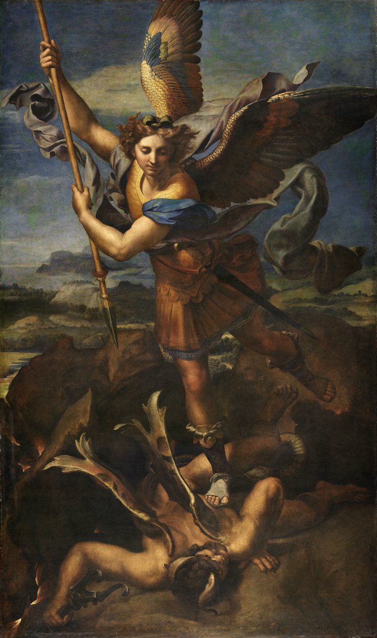Svatý Michael porážející Satana od Raphael