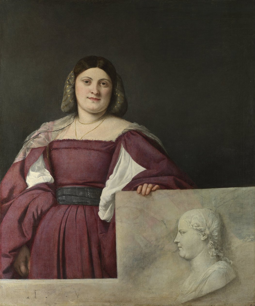 Portrét dámy ("La Schiavona") od Tiziano Vecelli