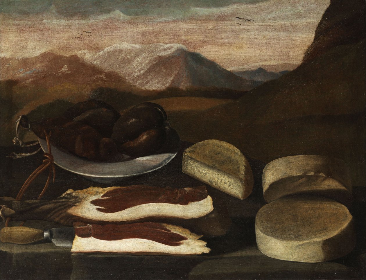 Still Life with Sausage, Ham and Cheese   1397197   cs       czech Successfully Translated  Original: Vue de la tour Nikolskaya (ou tour Saint Nicholas, construite en 1491, architecte Pietrio Antonio Solari (1445-1493) et larsenal a Moscou (Russie) (View o od Anonymous