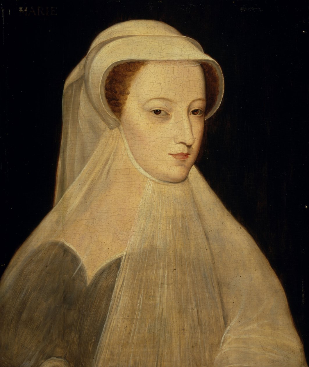 Marie, královna skotská, 1542 - 1587. Vládla v letech 1542 - 1567 V bílém smutku od François Clouet
