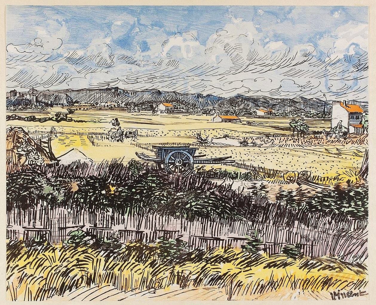Sklizeň v Provence. od Vincent van Gogh