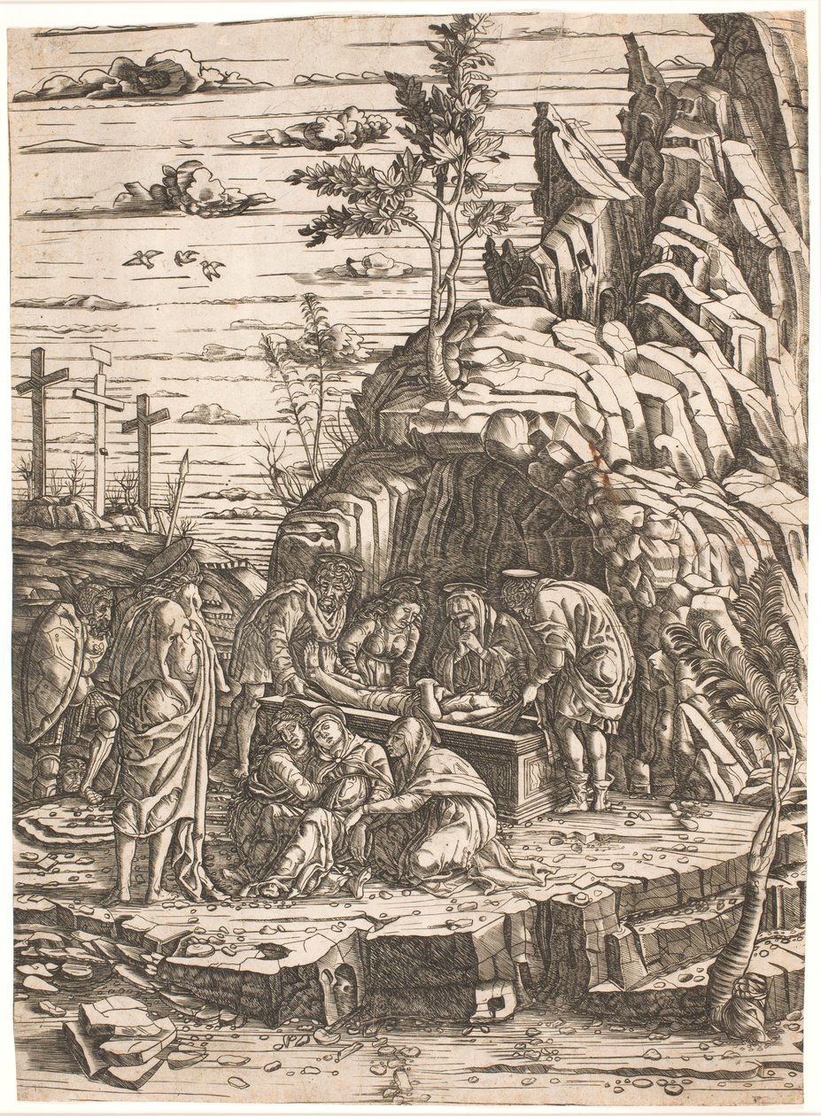 Pohřeb od after Andrea Mantegna