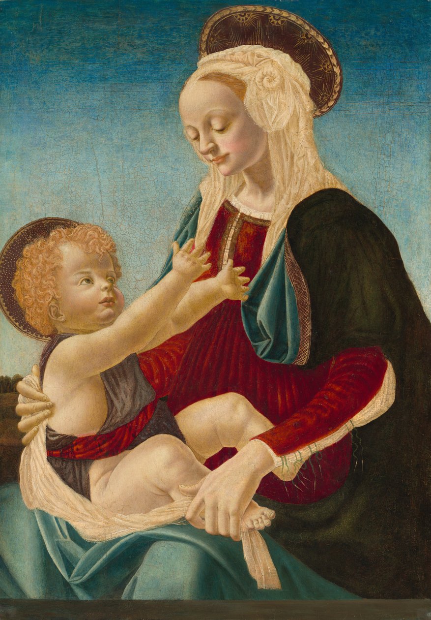 Madonna a dítě od after Andrea del Verrocchio