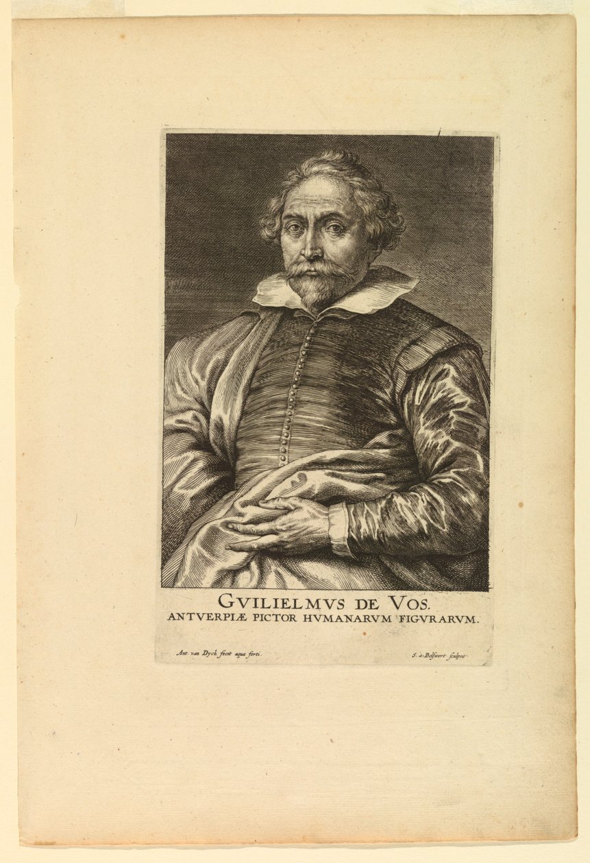Portrét Willema de Vos, z Ikony knížat mužů od after Anthony van Dyck