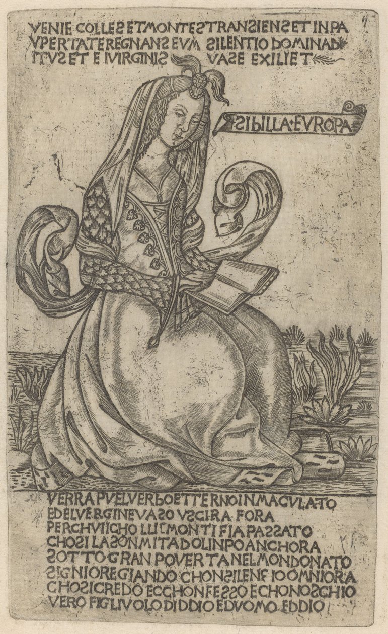 Evropská Sibyla od after Baccio Baldini
