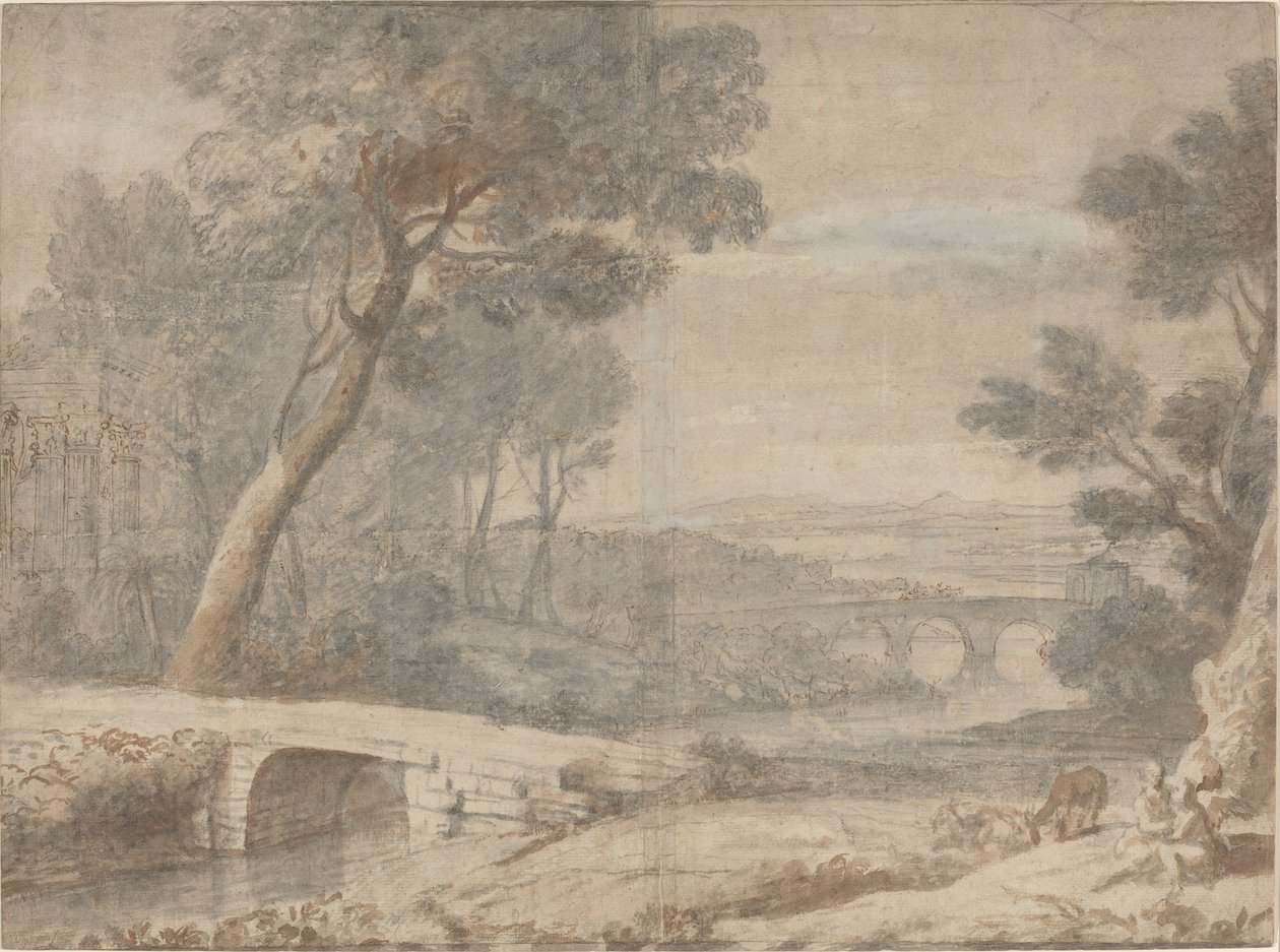 Zbytek na útěku do Egypta od after Claude Lorrain