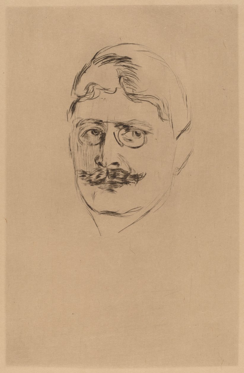 Knut Hamsun od after Edvard Munch