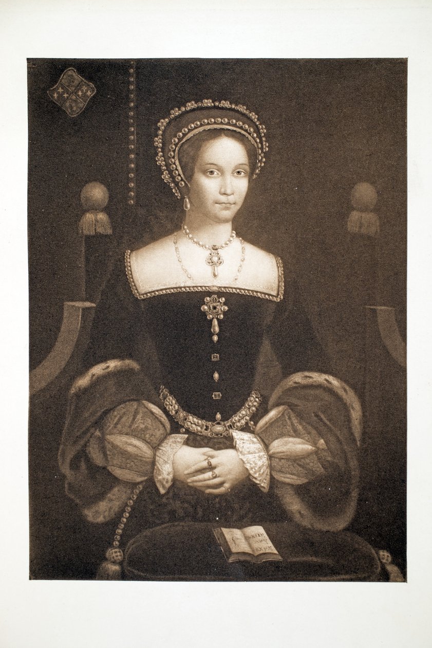 Princess Mary, později Queen Mary I, c.1537, pub. 1902 (kolotyp) od after English School