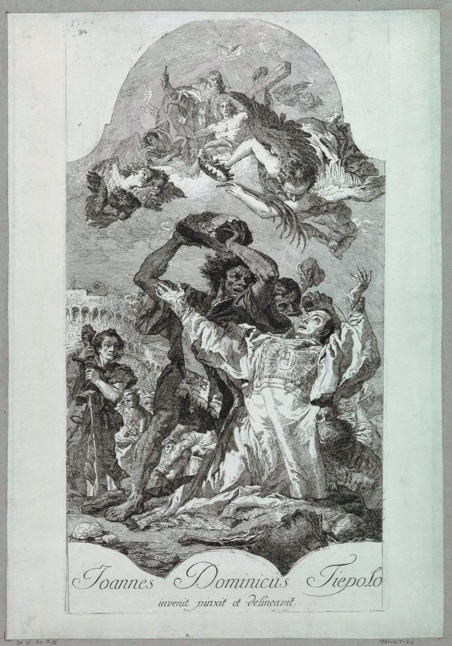 Umučení svatého Štěpána od after Giovanni Battista Tiepolo