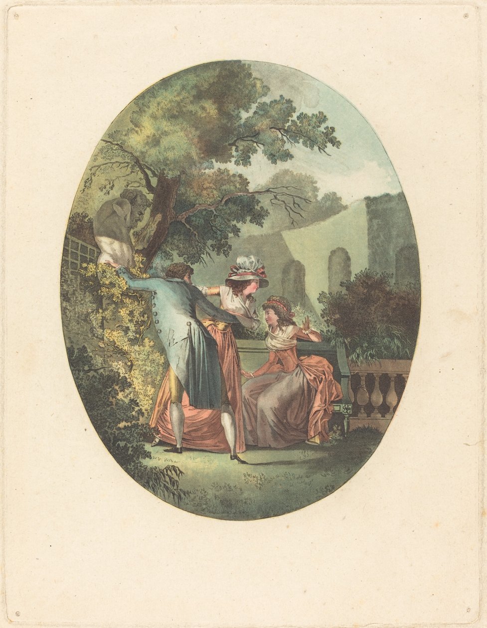 La statue du dieu Pan (socha boha Pana) od after Henri Nicolas van Gorp