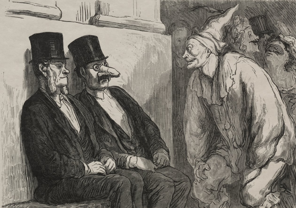 Na plese v opeře: příliš se bavíte od after Honoré Daumier