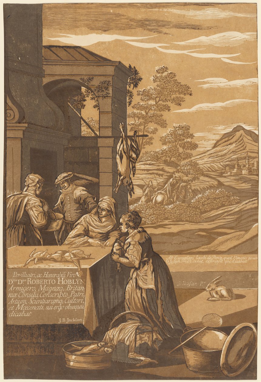 Ponory a Lazarus (levý panel) od after Jacopo Bassano John Baptist Jackson