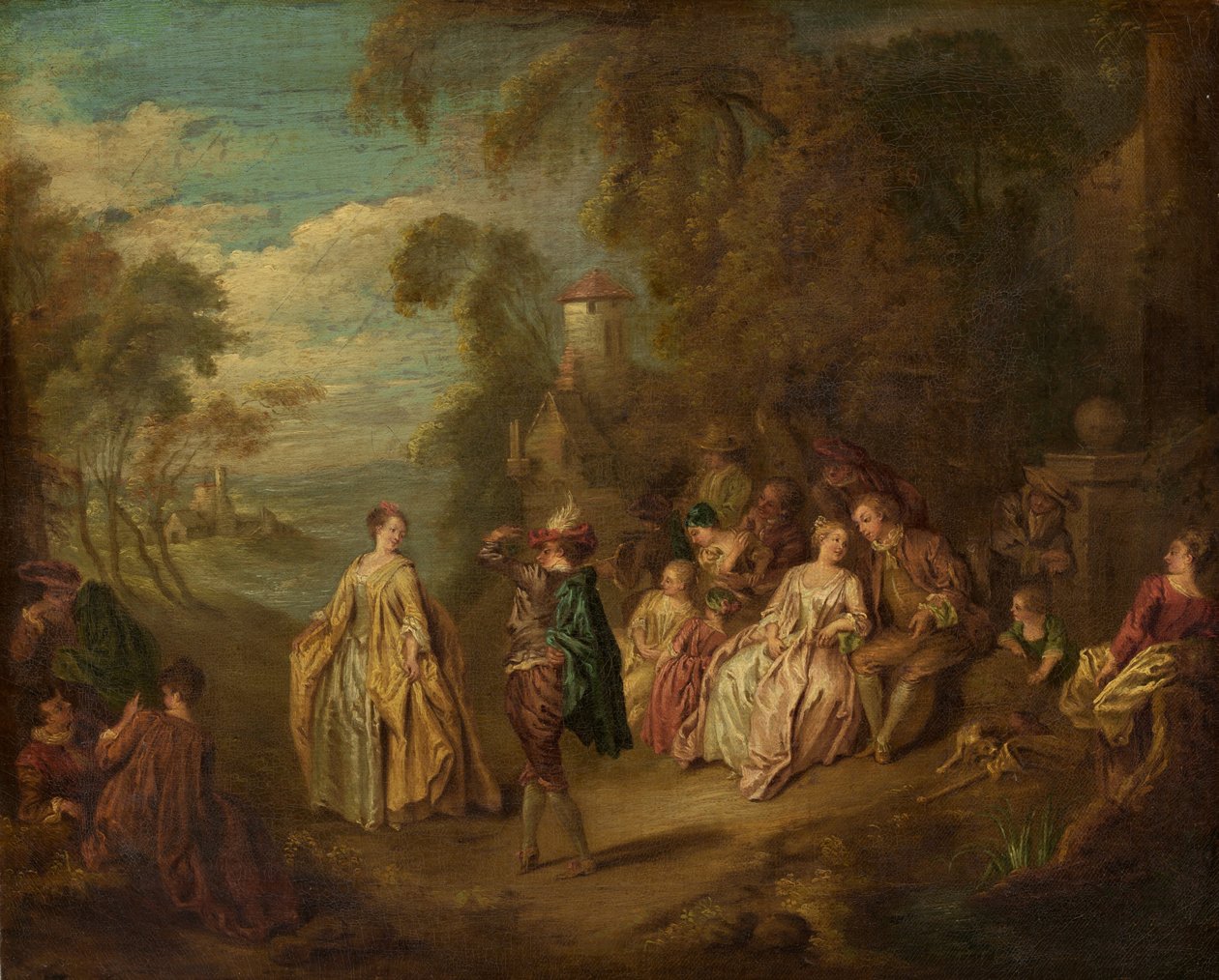 Zahradní slavnost od after Jean Baptiste Joseph Pater