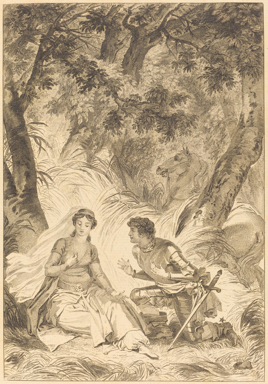 Nevěsta krále Garbe: Rytíř od after Jean Honoré Fragonard