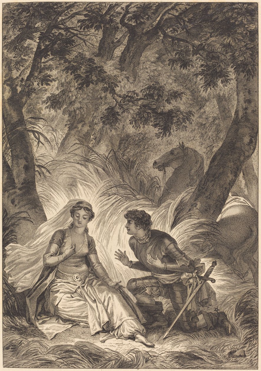 Nevěsta krále Garbe: Rytíř od after Jean Honoré Fragonard