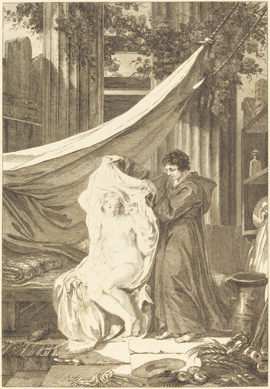 Poustevník (Ďábel v pekle) od after Jean Honoré Fragonard