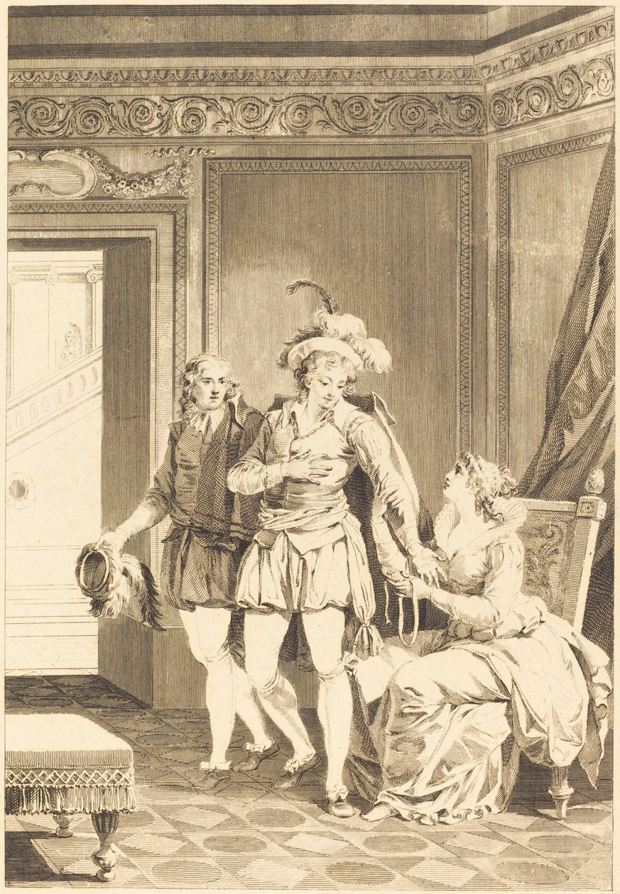 Mona Lisa: Odjezd od after Jean Jacques François Le Barbier I