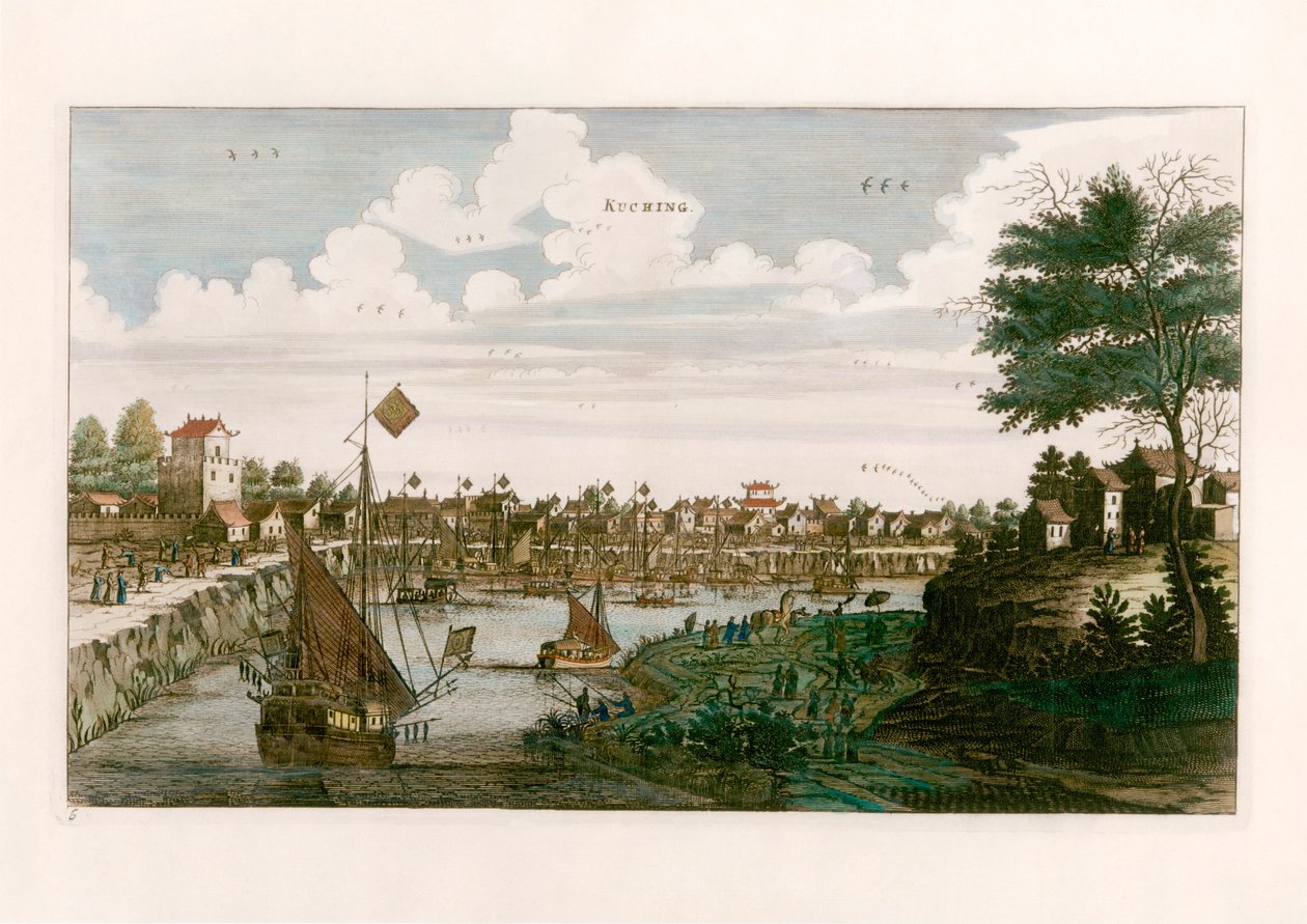 Kuching od after Johannes Nieuhof