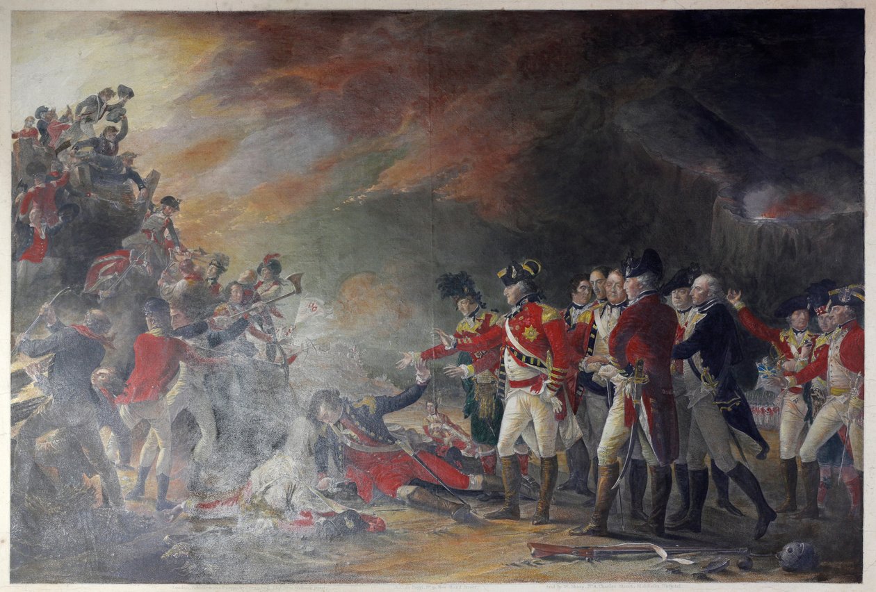 Sortie vyrobený Harrison Of Gibraltar ráno 27. listopadu 1781 od after John Trumbull