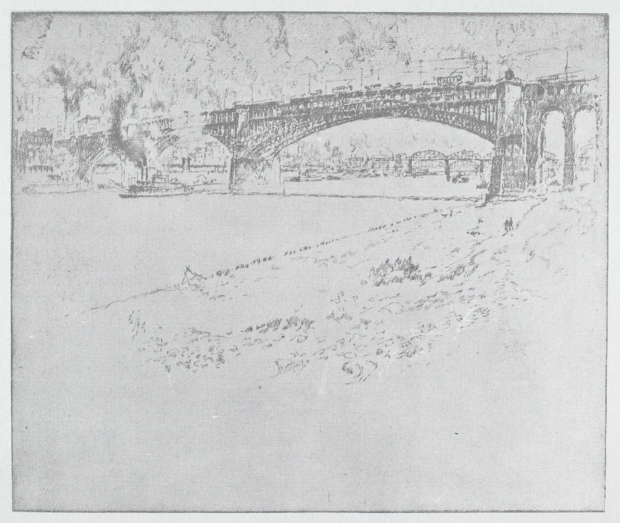 The Eads Bridge, St. Louis [nahoru] od after Joseph Pennell