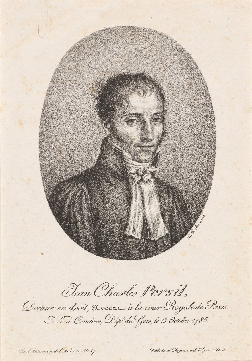 Jean-Charles Persil od after Louis Pierre Froment after Honoré Daumier