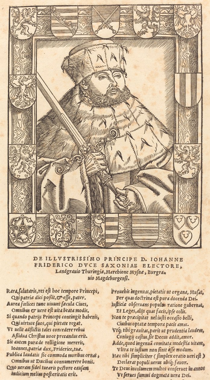John Frederic Magnanimous ve volebním rouchu od after Lucas Cranach the Younger