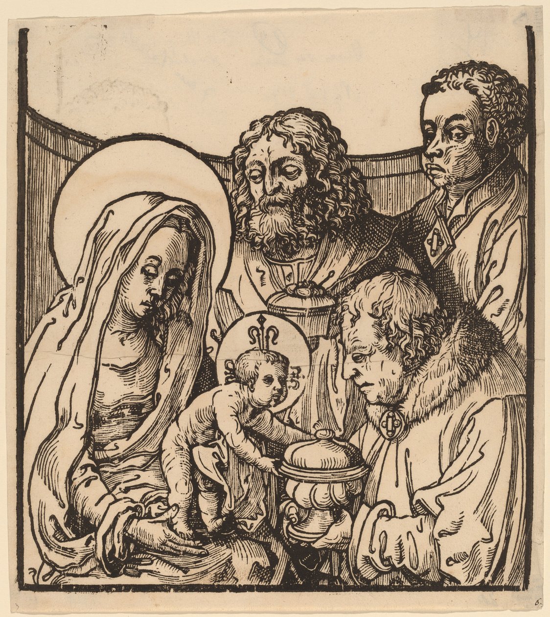Klanění tří králů od after Lucas van Leyden
