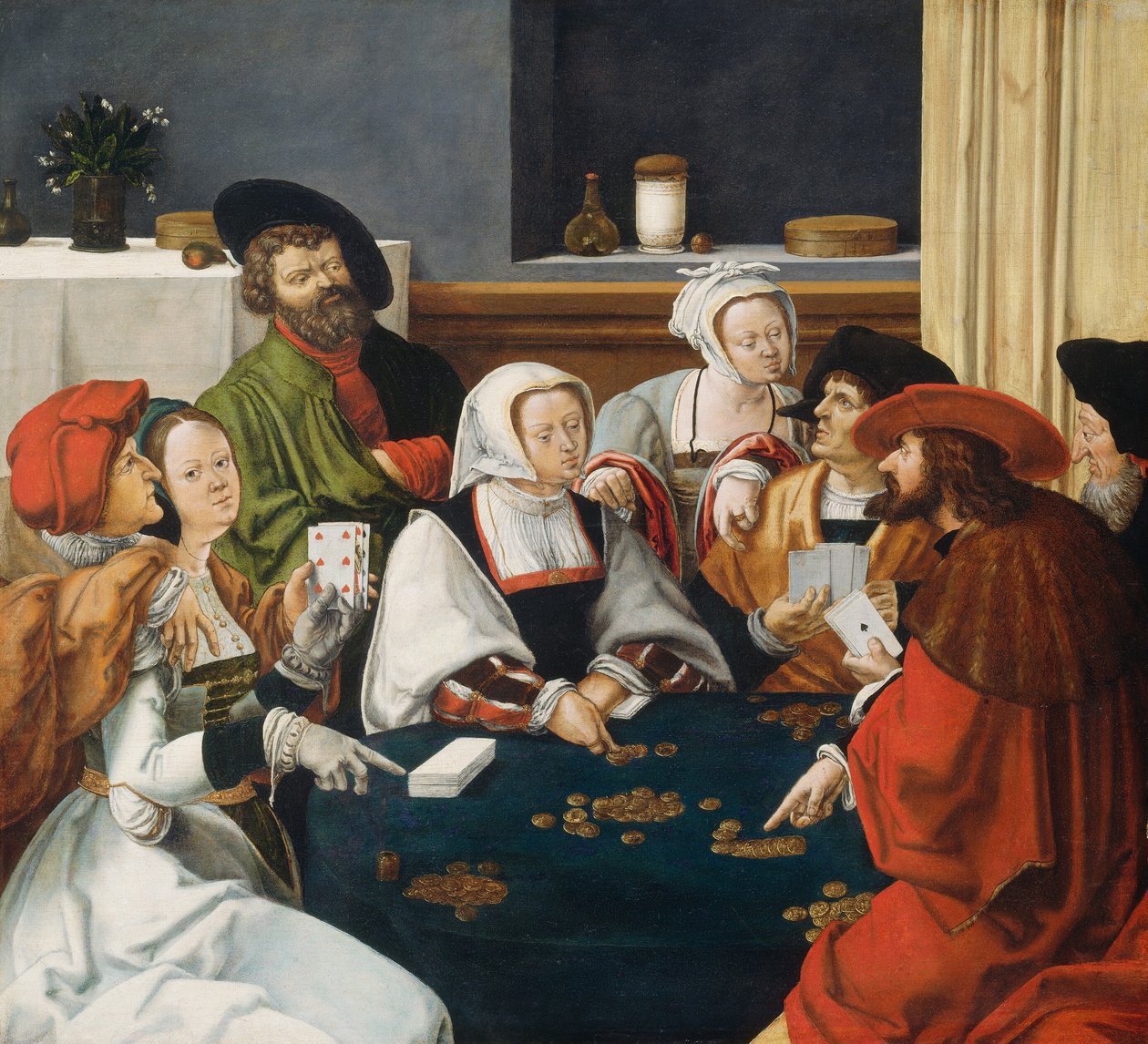 Hráči karet od after Lucas van Leyden