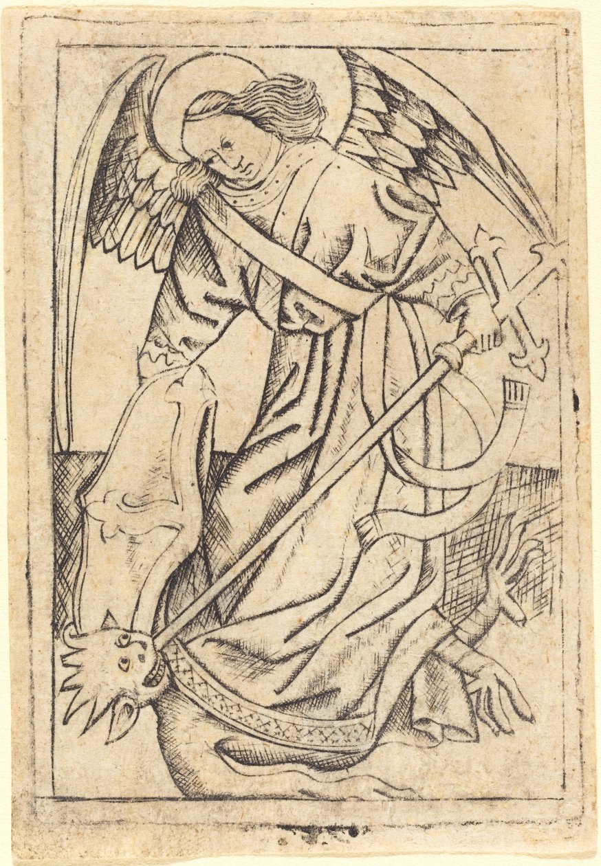 Svatý Michale od after Master E.S.