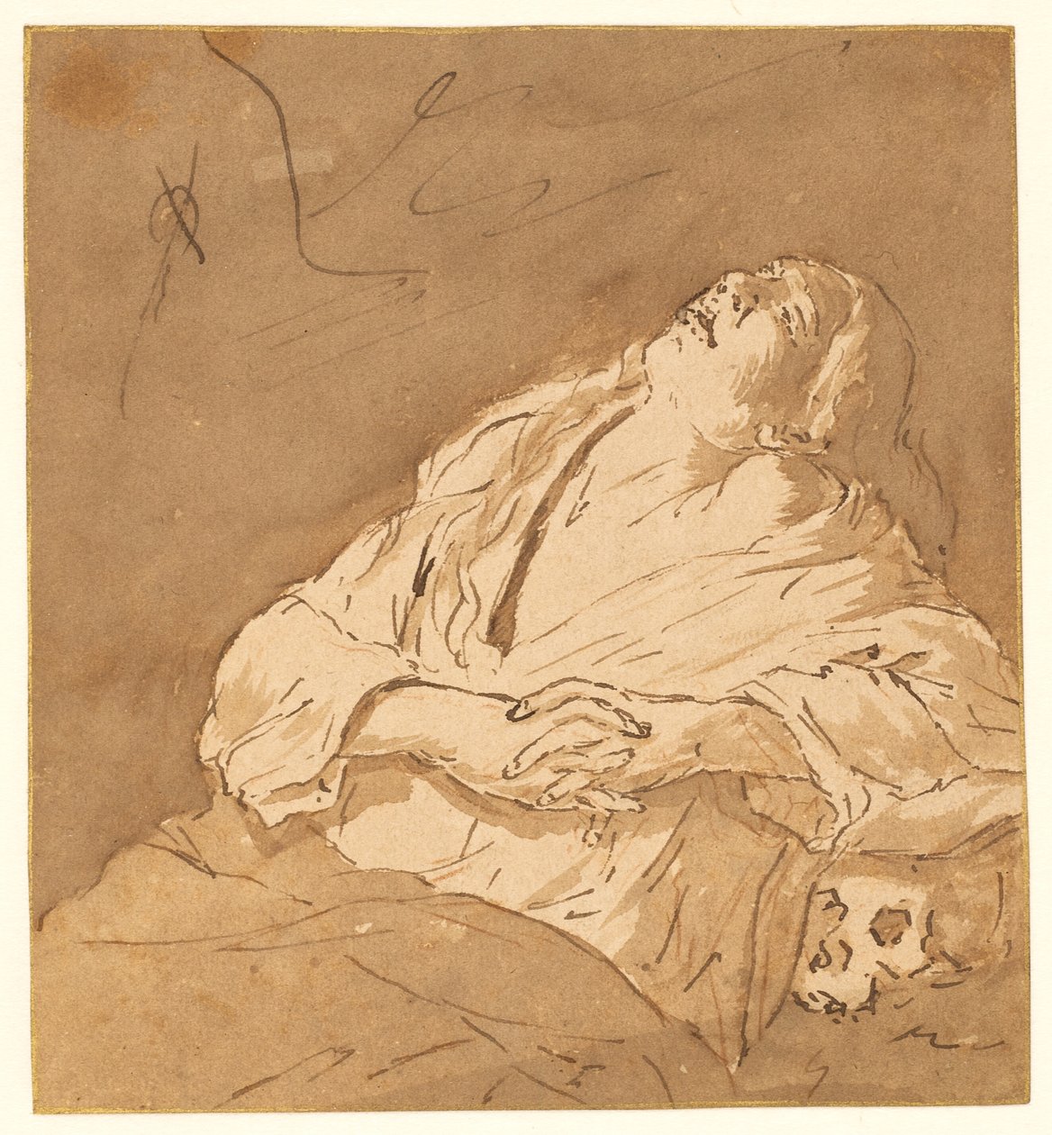 Svatá Máří Magdalena v extázi od after Michelangelo Merisi da Caravaggio