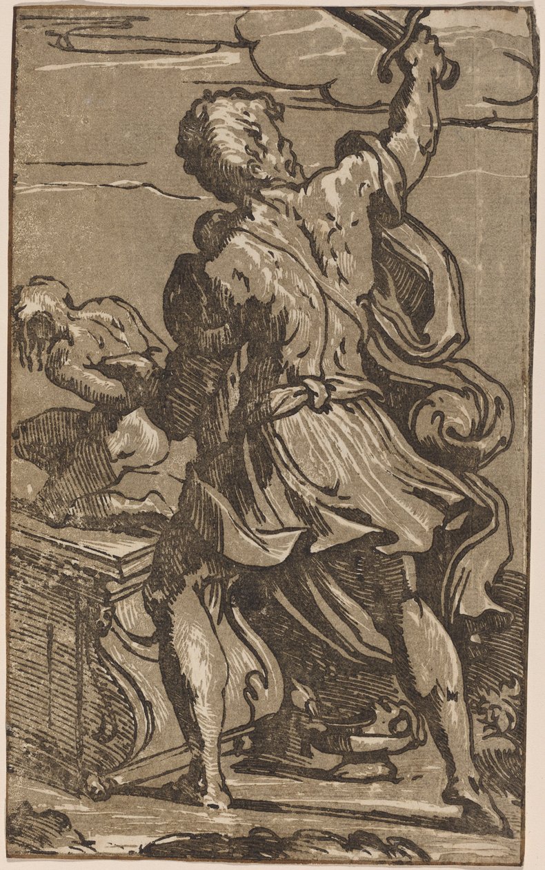 Abrahamova oběť od after Parmigianino